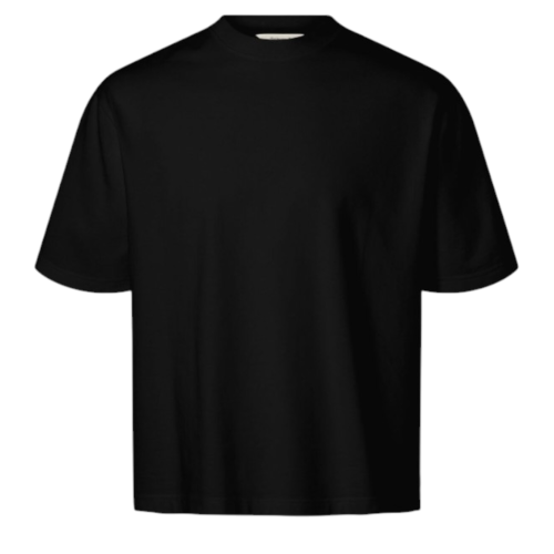 Selected Homme Black Organic Cotton T-Shirt.