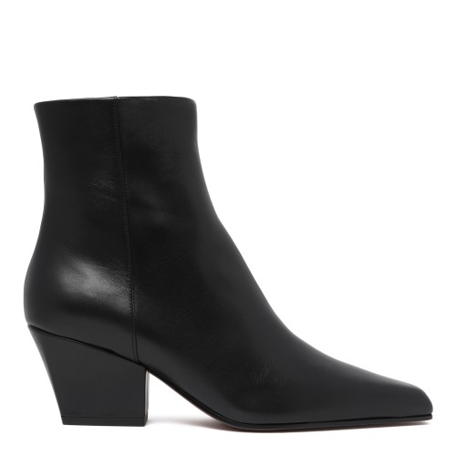 Paris Texas Black Leather Ankle Boots.