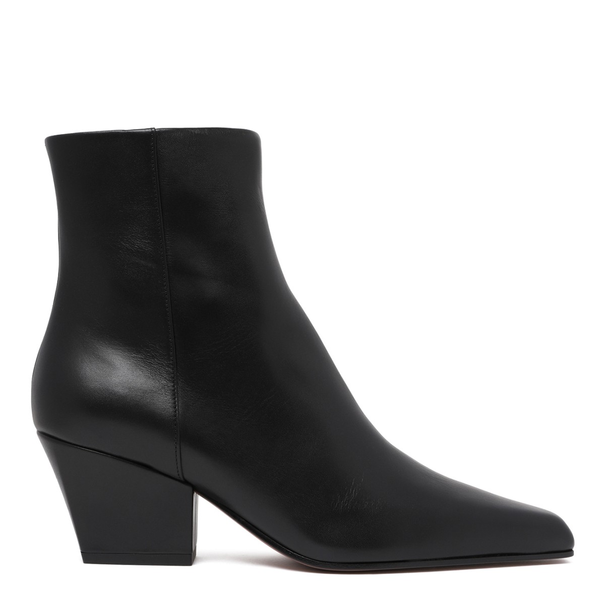 Paris Texas Black Leather Ankle Boots.