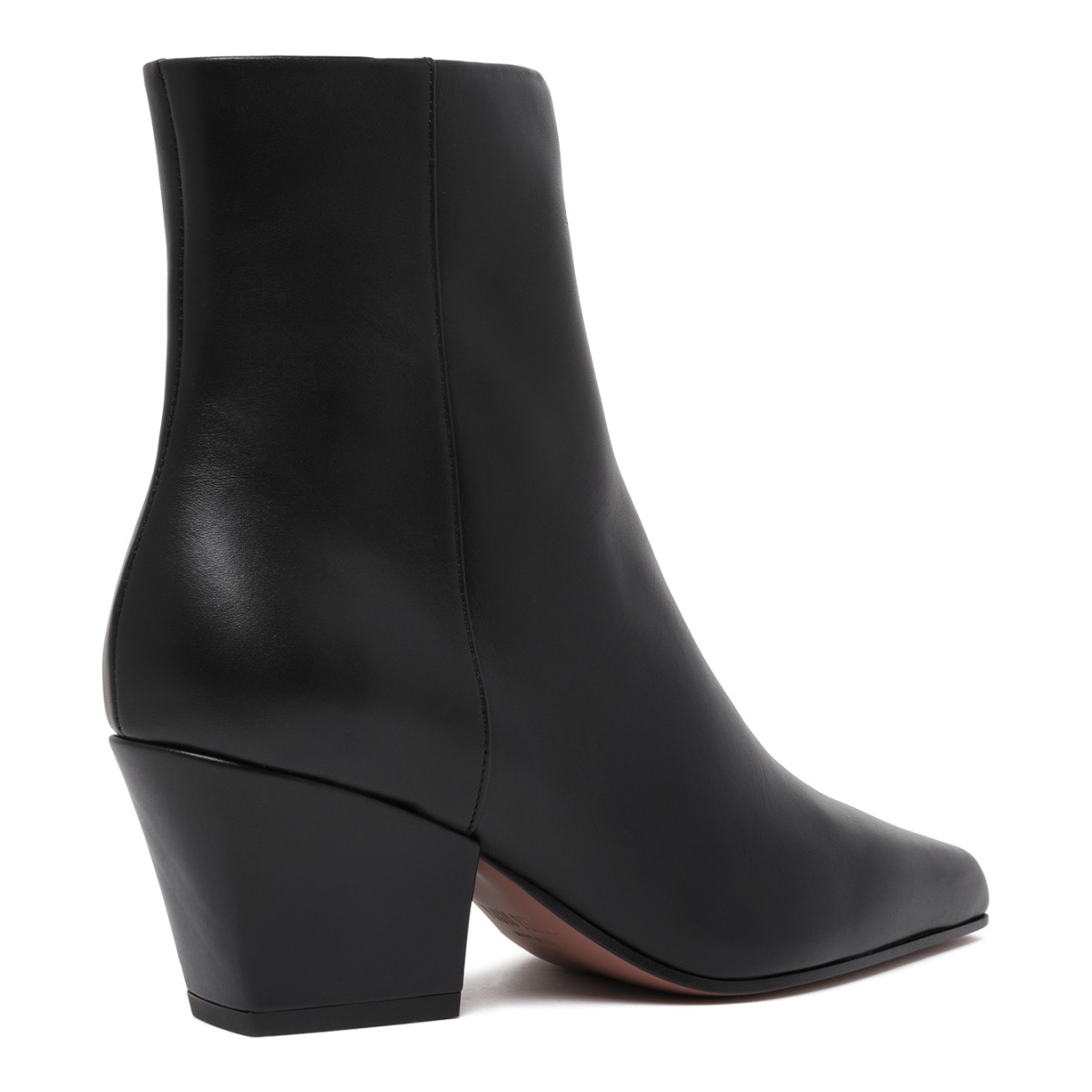 Paris Texas Black Leather Ankle Boots.