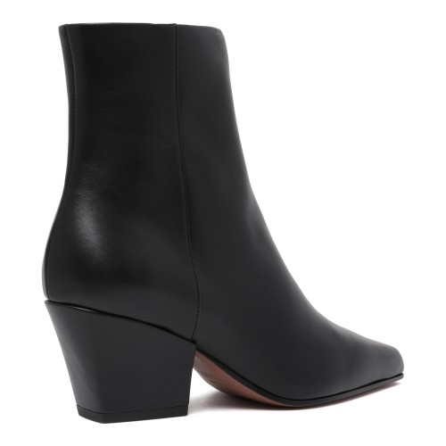 Paris Texas Black Leather Ankle Boots.