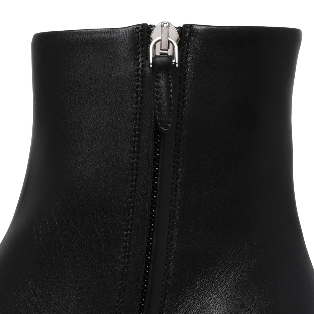 Paris Texas Black Leather Ankle Boots.