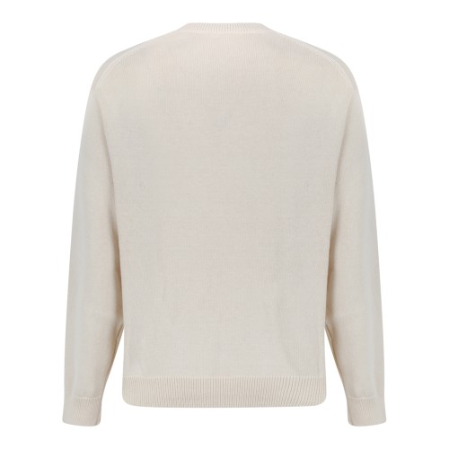 Kenzo Paris Cream Logo Wool Sweater. 2