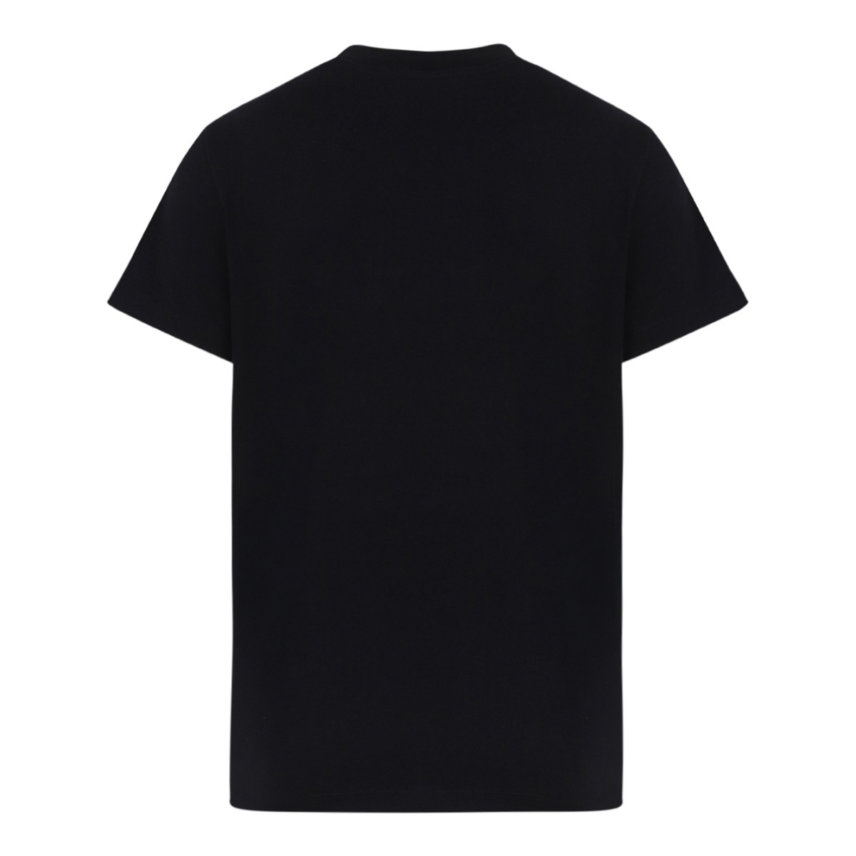 Moncler Black Logo Cotton T-Shirt.