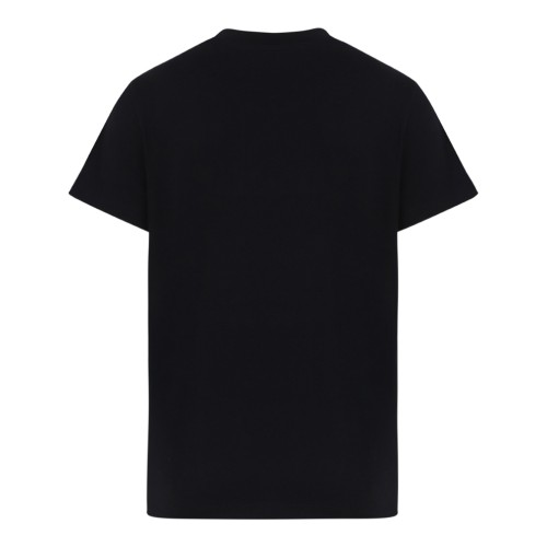 Moncler Black Logo Cotton T-Shirt.