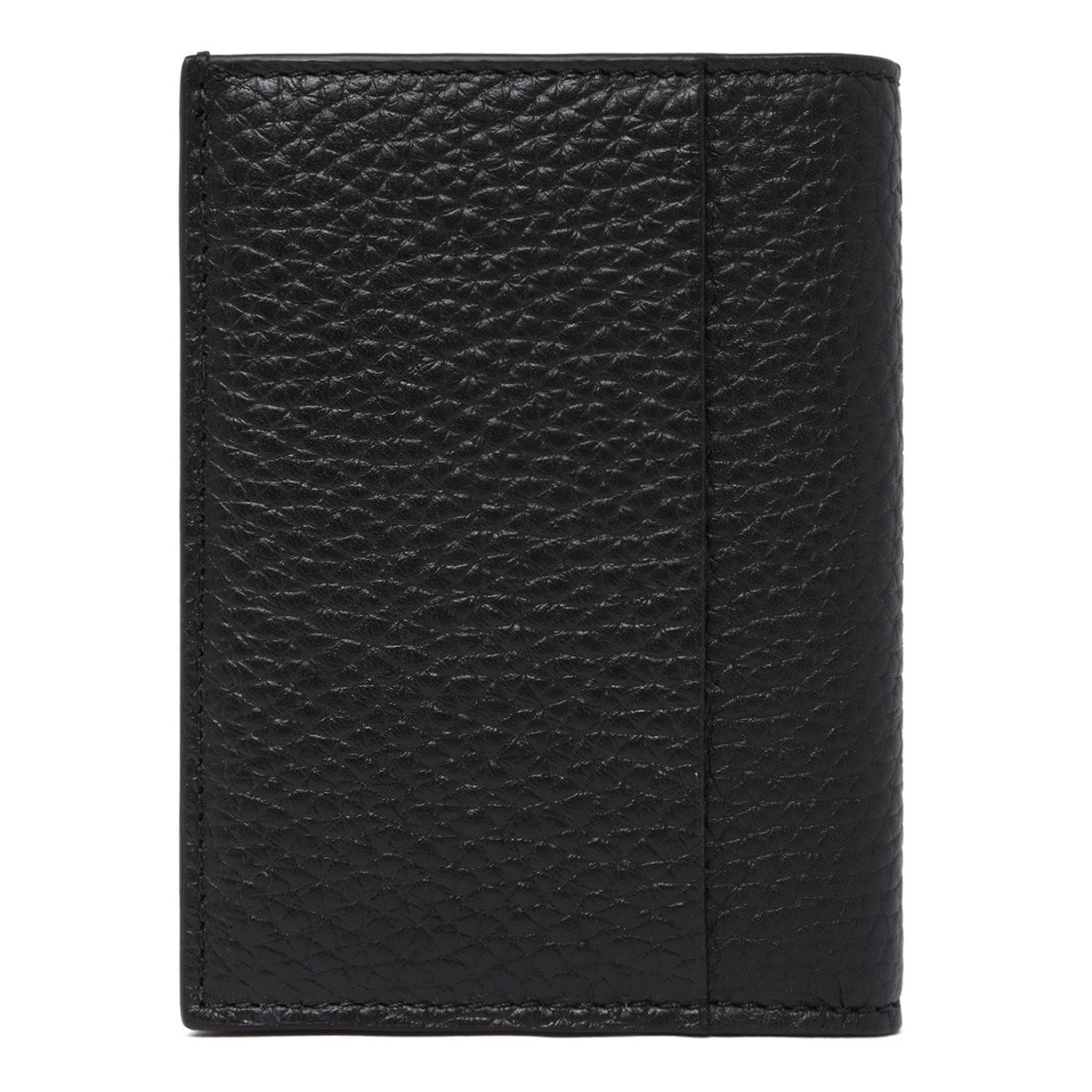 Montblanc Black Grained Leather Bifold Wallet.
