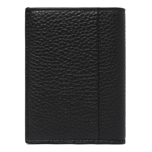 Montblanc Black Grained Leather Bifold Wallet.