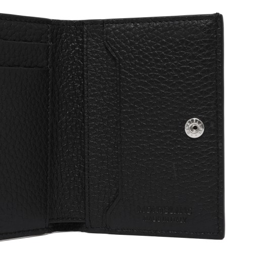 Montblanc Black Grained Leather Bifold Wallet.