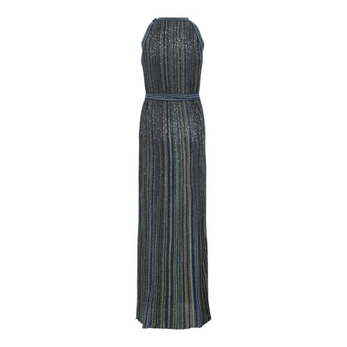 Missoni Multicolor Metallic Knit Maxi Dress. 2