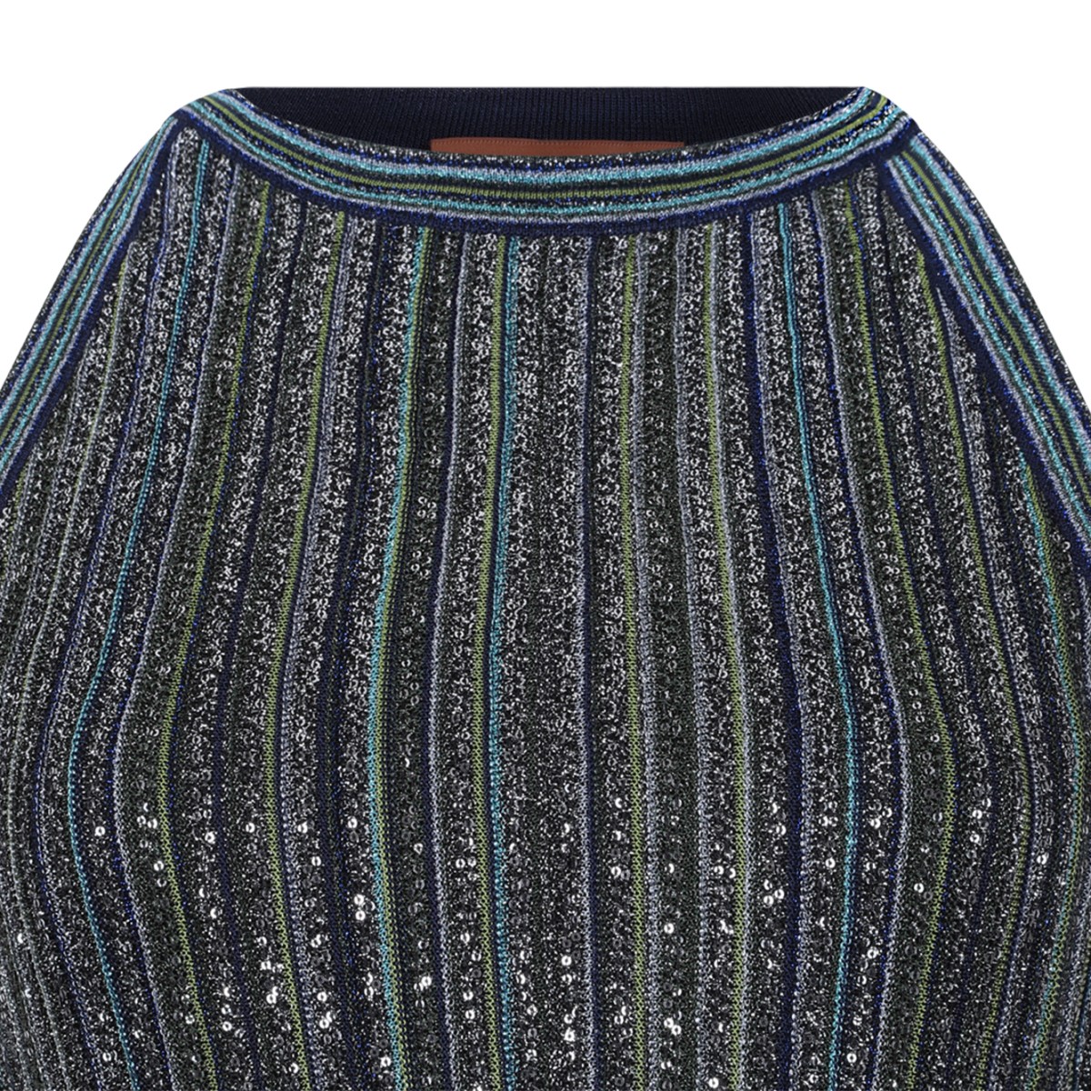 Missoni Multicolor Metallic Knit Maxi Dress.