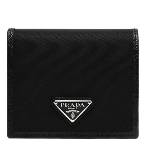 Prada Black Saffiano Leather Wallet.