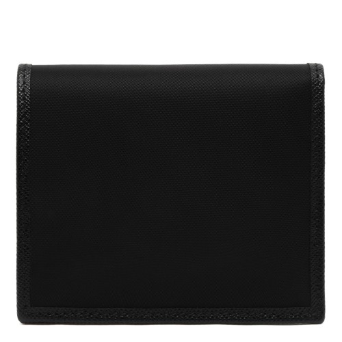 Prada Black Saffiano Leather Wallet. 2