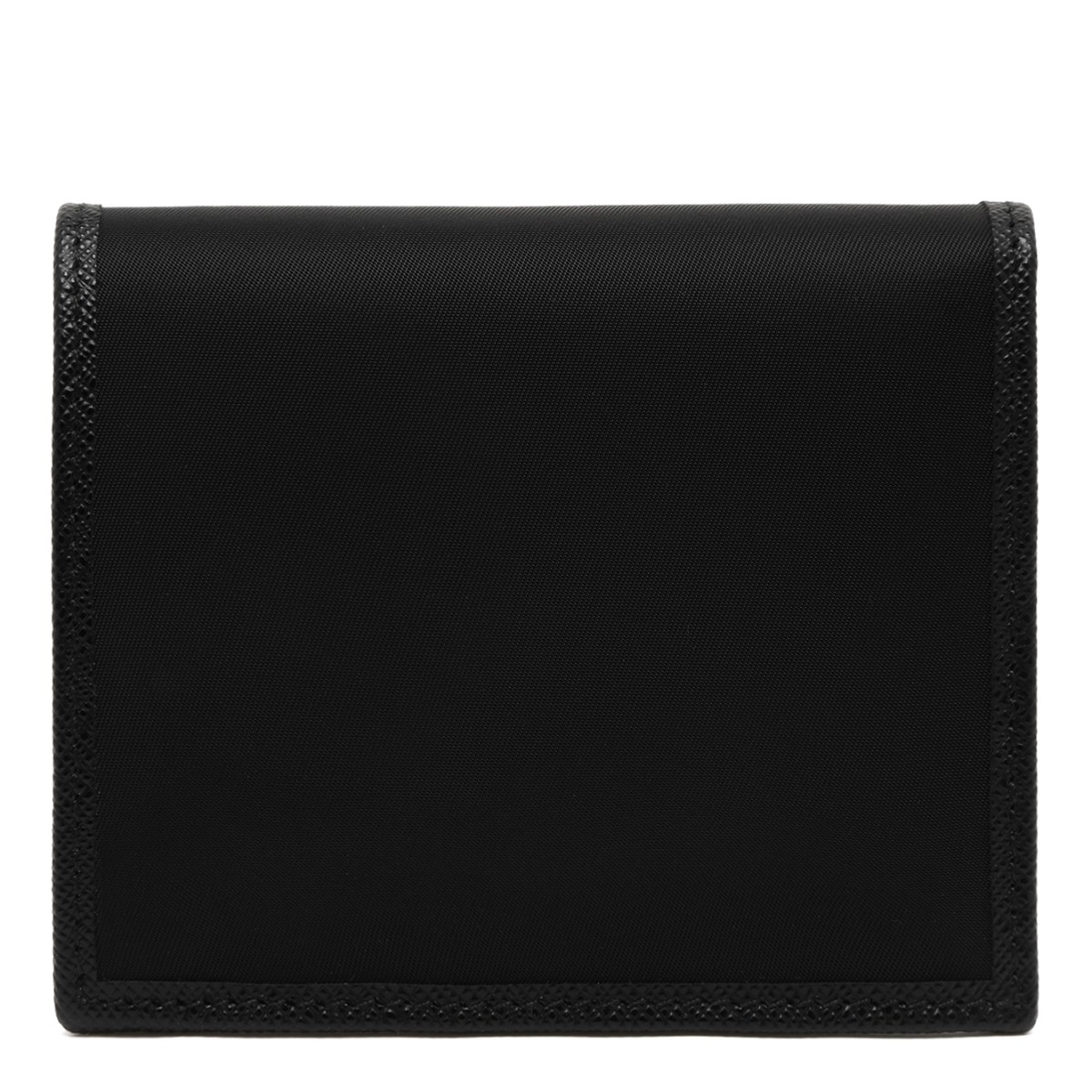 Prada Black Saffiano Leather Wallet.
