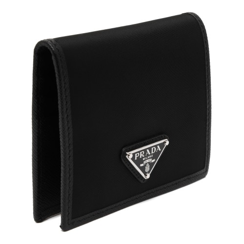Prada Black Saffiano Leather Wallet.