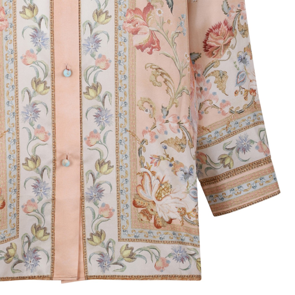 Zimmermann Floral Print Silk Shirt.