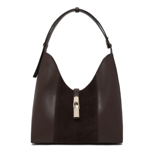 Furla Brown Leather Shoulder Bag.