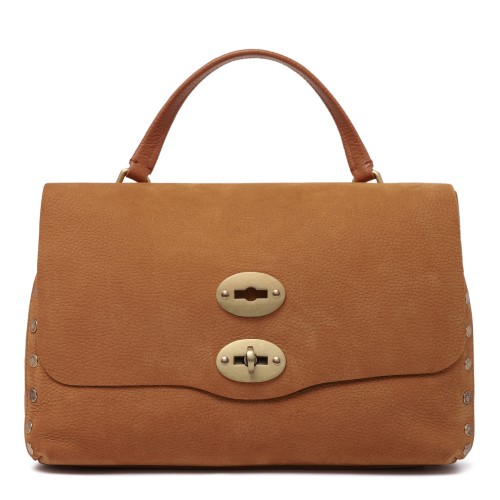 Zanellato Brown Postina Leather Handbag.
