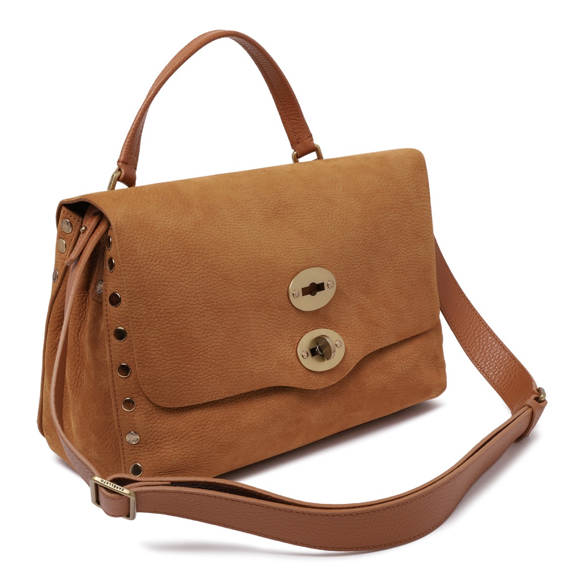 Zanellato Brown Postina Leather Handbag.