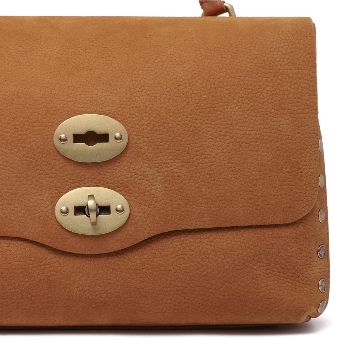 Zanellato Brown Postina Leather Handbag.
