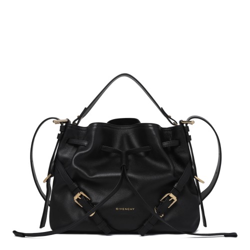 Givenchy Black Voyou Leather Bucket Bag.