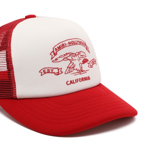 Red Rose Eagle Trucker Cap