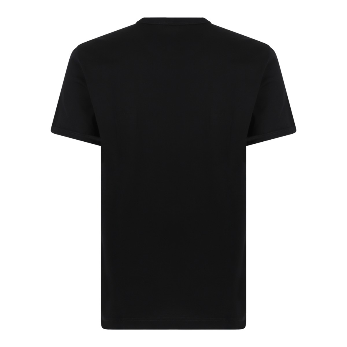 Dolce & Gabbana Black Cotton Logo T-Shirt.