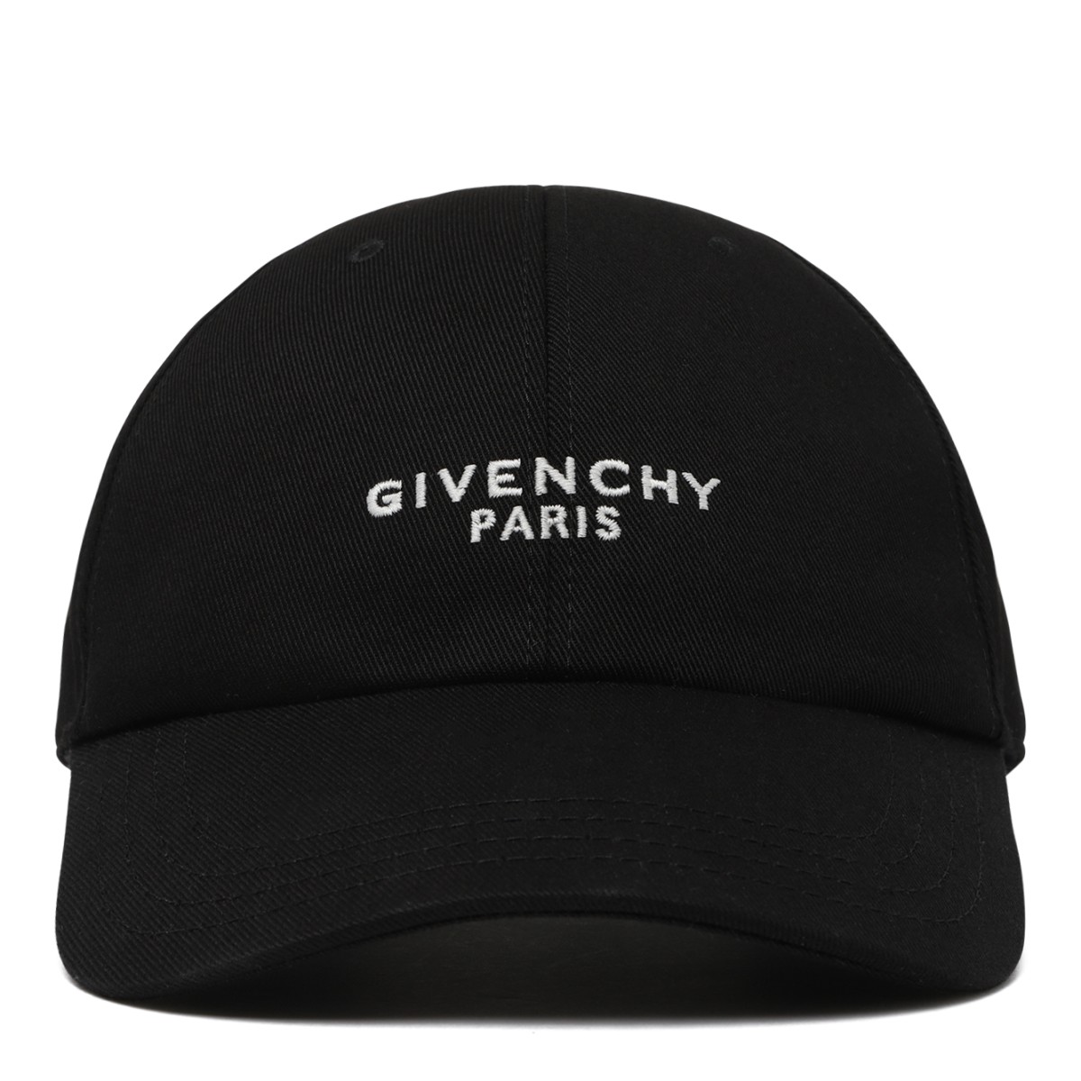 Givenchy Black Logo Cotton Baseball Cap.