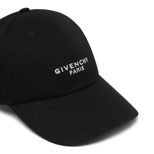Givenchy Black Logo Cotton Baseball Cap. 2