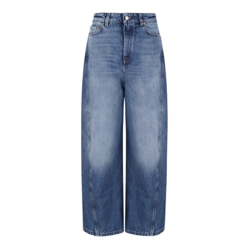 Givenchy Blue Wide-Leg Denim Jeans.