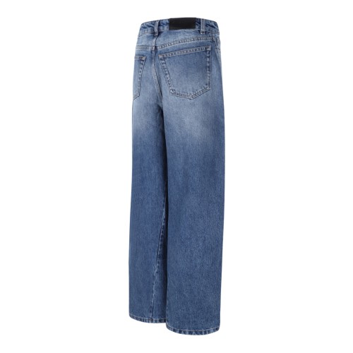 Givenchy Blue Wide-Leg Denim Jeans.