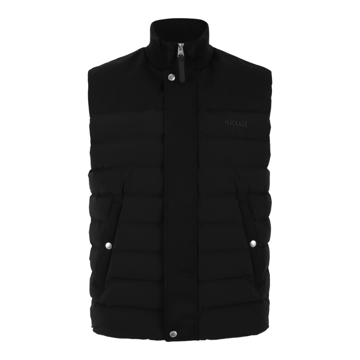 Mackage Black Quilted Down Vest.