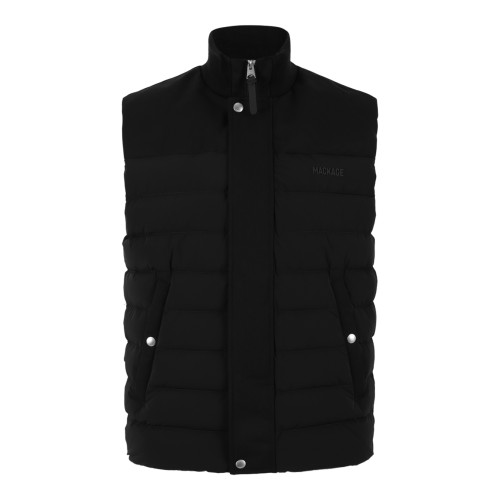 Mackage Black Quilted Down Vest.