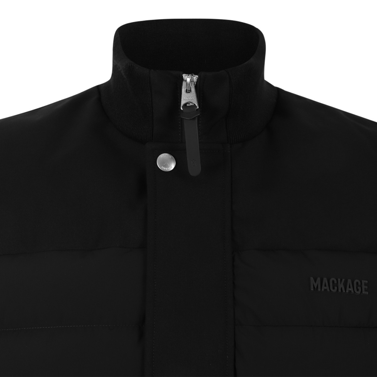 Mackage Black Quilted Down Vest.