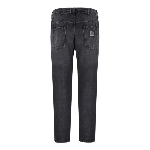 Dolce & Gabbana Dark Grey Slim-Fit Denim Jeans. 2