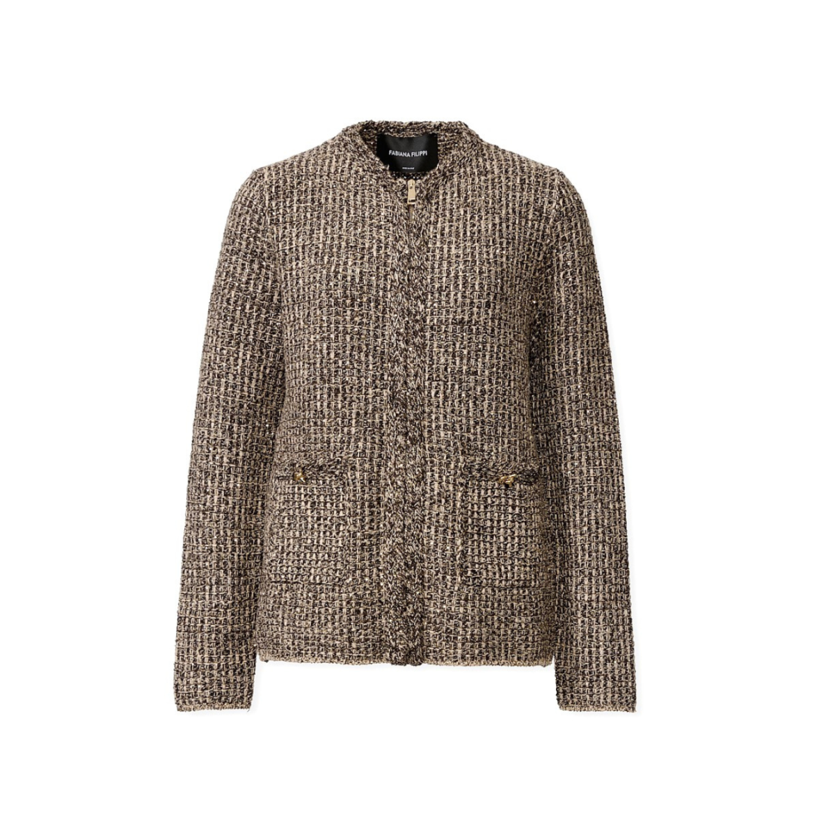 Fabiana Filippi Beige Boucl Jacket.