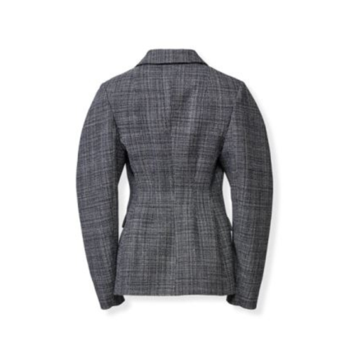 Fabiana Filippi Grey Check Double-Breasted Blazer. 2