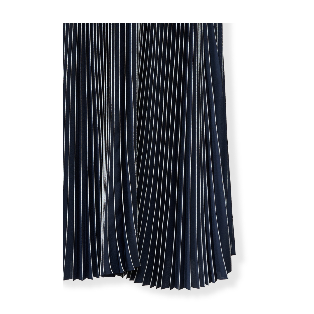 Fabiana Filippi Navy Pleated Midi Skirt.