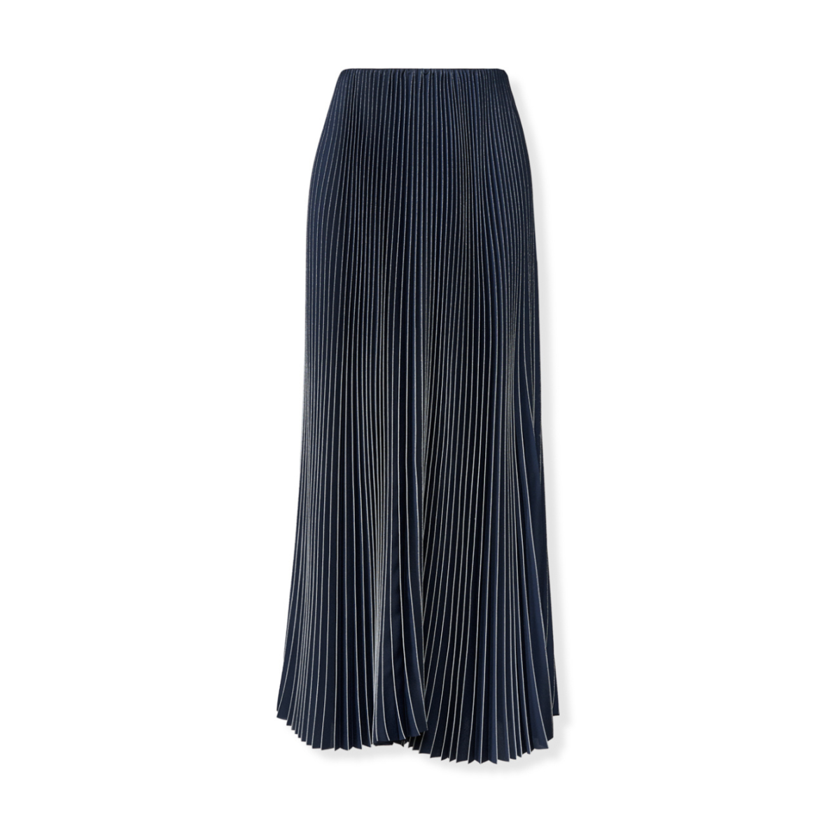 Fabiana Filippi Navy Pleated Midi Skirt.