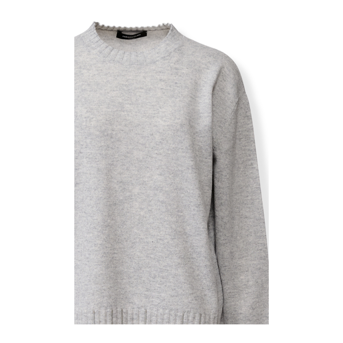 Fabiana Filippi Light Grey Wool Sweater.