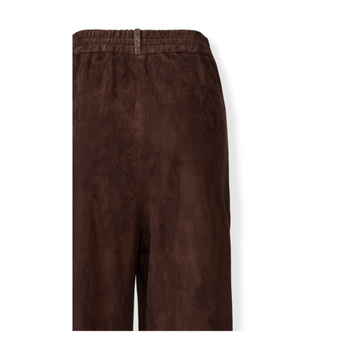 Fabiana Filippi Brown Suede Trousers.