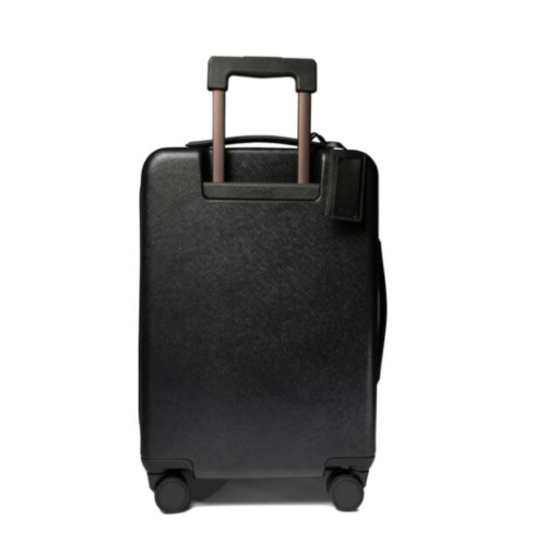 Prada Black Saffiano Leather Cabin Trolley.