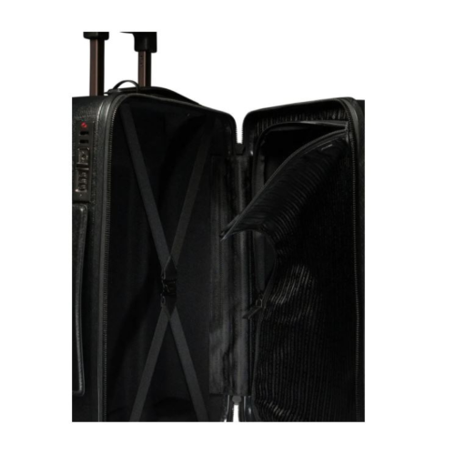 Prada Black Saffiano Leather Cabin Trolley.