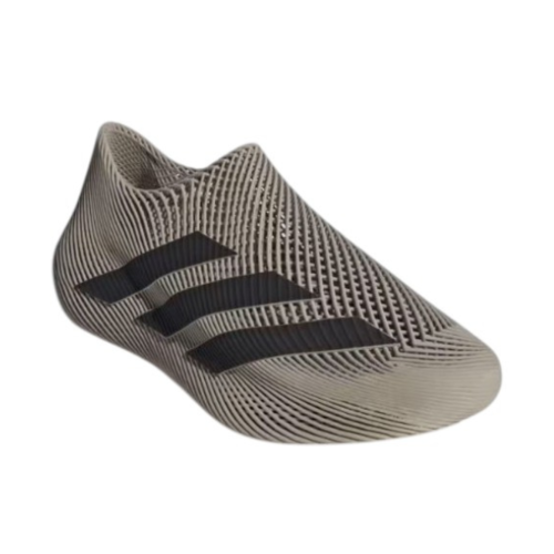Adidas Beige Slip-On Knit Sneakers.