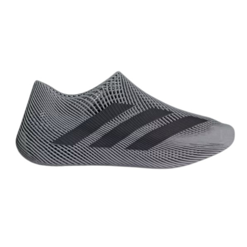 Adidas Grey Slip-On Knit Sneakers.