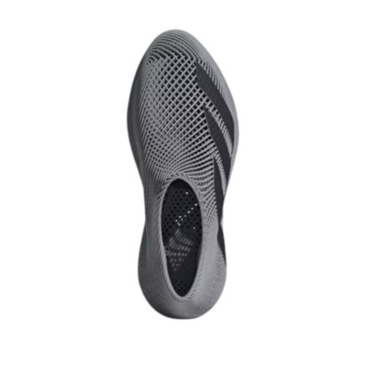 Adidas Grey Slip-On Knit Sneakers.