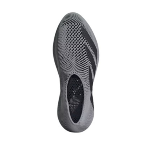 Adidas Grey Slip-On Knit Sneakers.