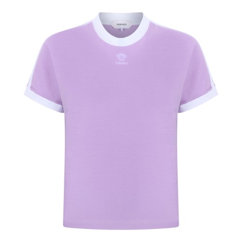 Versace Lavender Cotton T-Shirt.