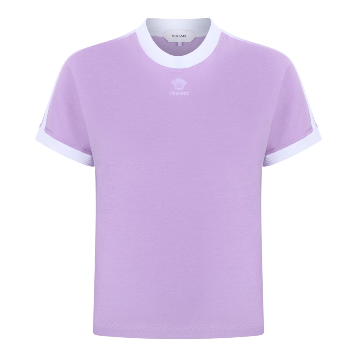 Versace Lavender Cotton T-Shirt.