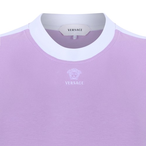 Versace Lavender Cotton T-Shirt.