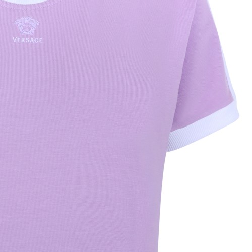 Versace Lavender Cotton T-Shirt.